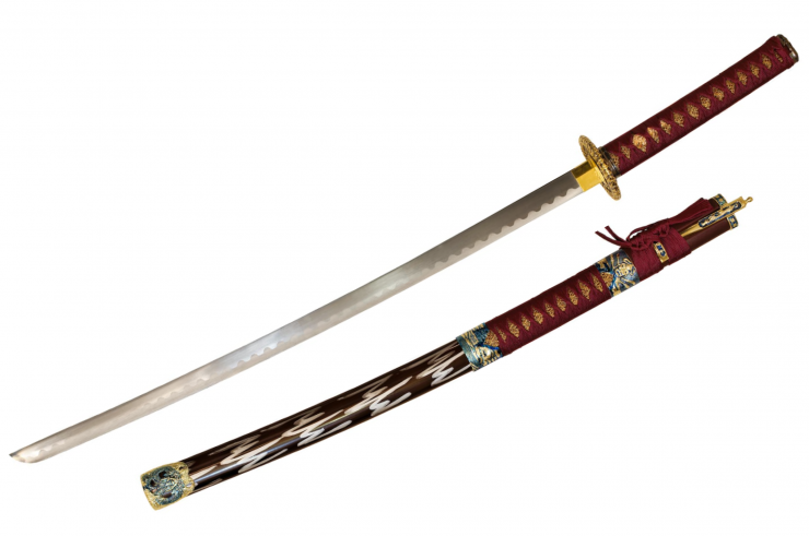 Sublimated Samurai Katana - Kabuto, Unsharpened