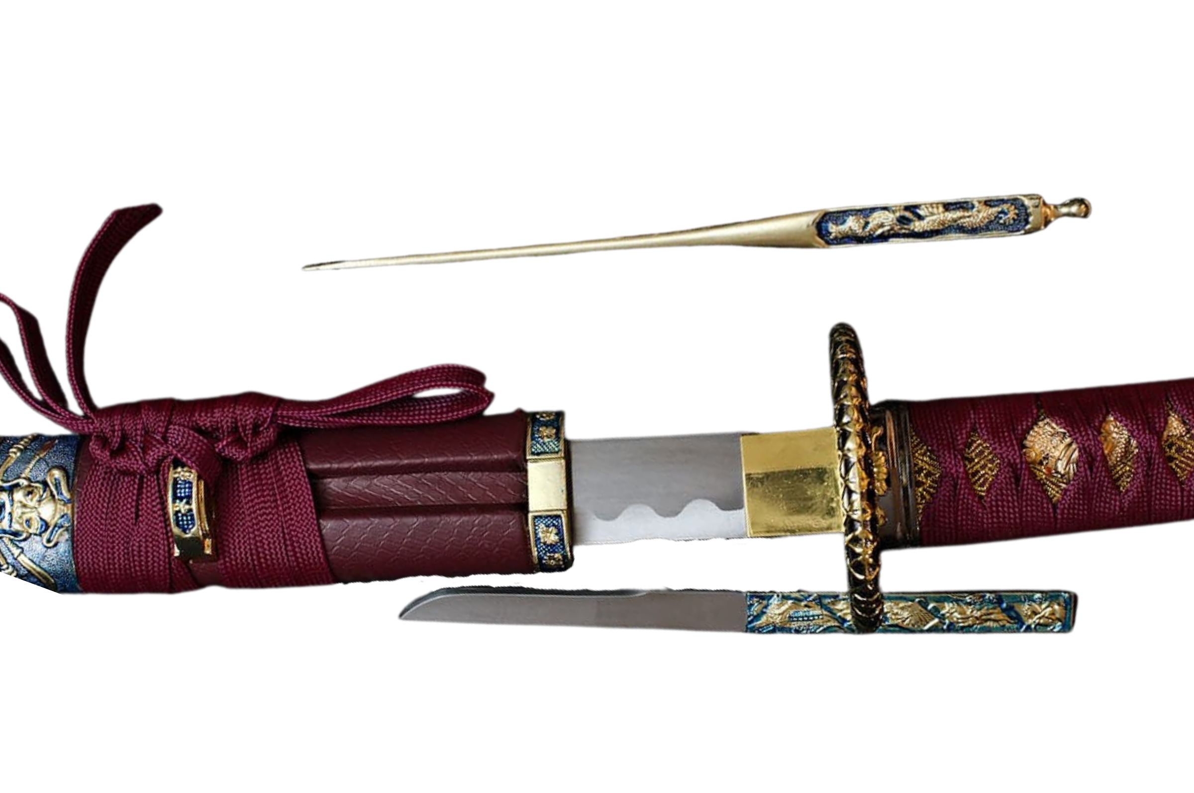 Épée Katana De Samouraï En Bois Accessoire De Cosplay Et De - Temu
