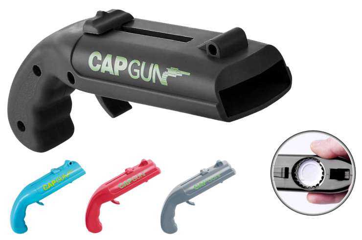 Décapsuleur pistolet/mini-gun Capgun, Ouvre-Bouteille pistolet