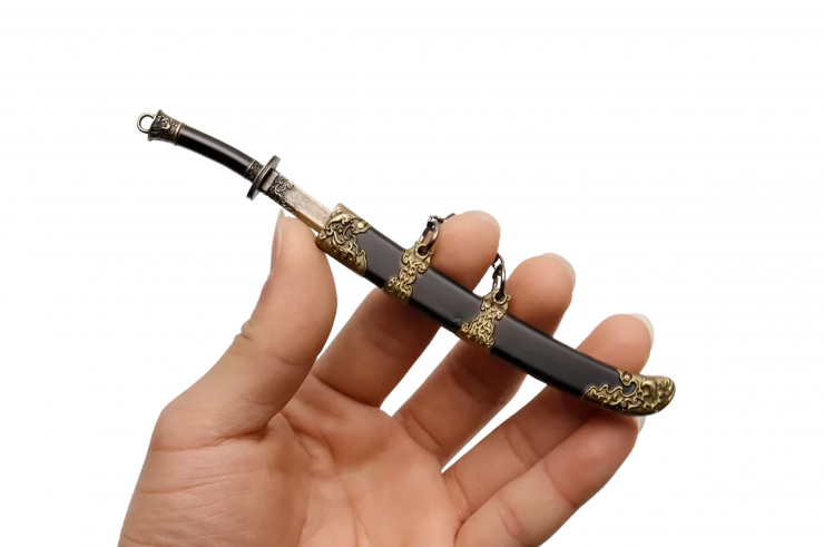 Keychain, Jiangshi Broadsword - Steel