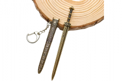 Key ring & Decoration, Medieval Sword - Steel