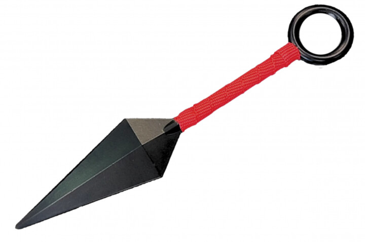 Kunai com cordão vermelho, Naruto Umazaki - Aço inoxidável (24 cm)