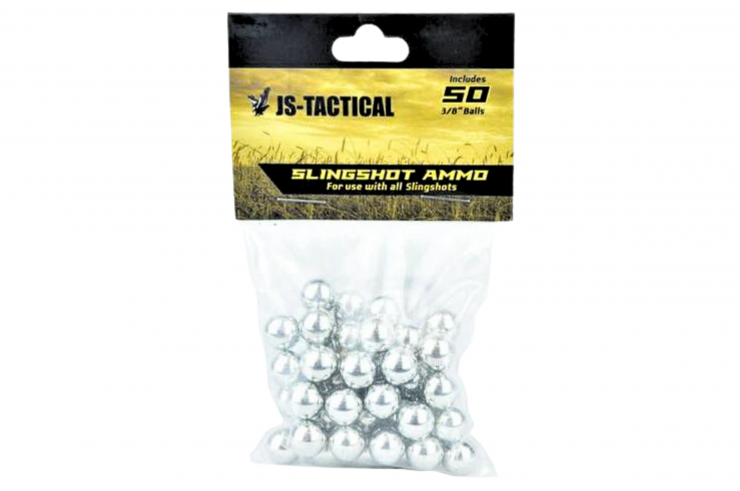 Metal balls, set of 50 - Slingshot ammunition (Ø9.5mm)