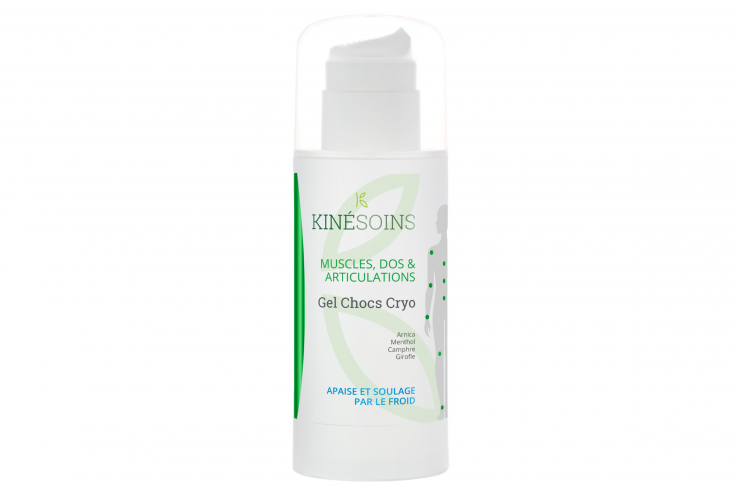 Cryo Shock Gel, Arnica e Mentol - Tratamento a frio, Kinésoins