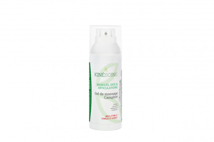 Gel de massagem, Cânfora e Silício - Tratamento térmico, Kinésoins