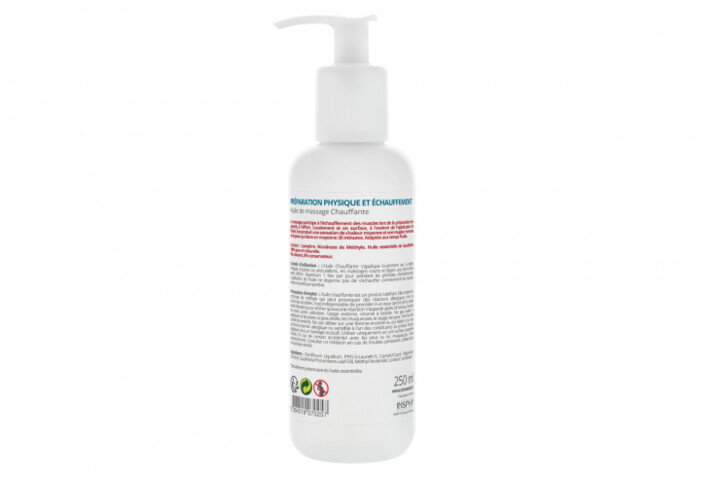 Massage oil, Camphorated - Heating treatment, Kinésoins