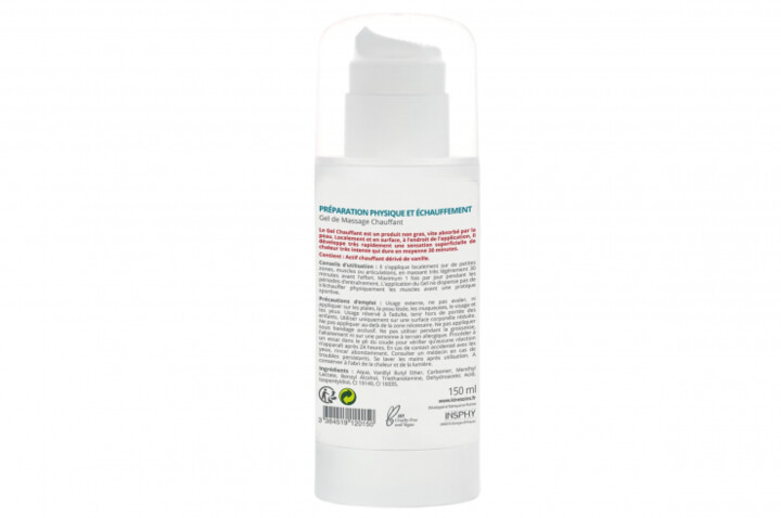 Gel de massagem aquecido - Tratamento térmico, Kinésoins