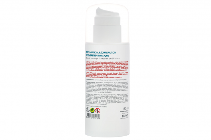 Gel de masaje Alcanfor Silicio - Tratamiento de calentamiento, Kinésoins