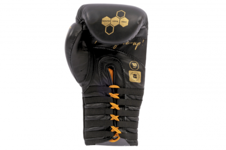 Pro Lace-up Boxing Gloves, Leather - NewCode, Montana