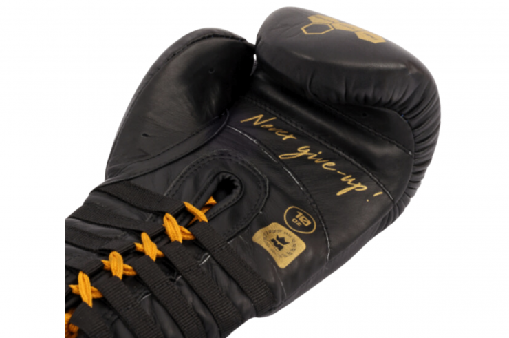 Gants de Boxe Pro à lacets, Cuir - NewCode, Montana