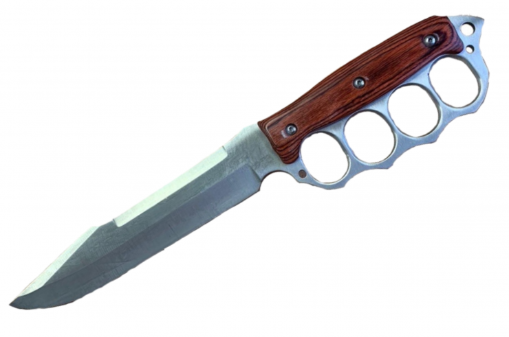 Large hunting knife, with hand guard