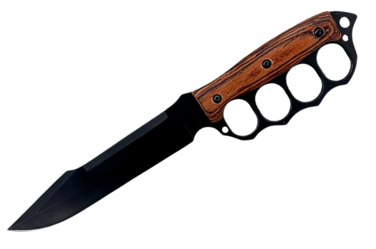 Large hunting knife, with hand guard