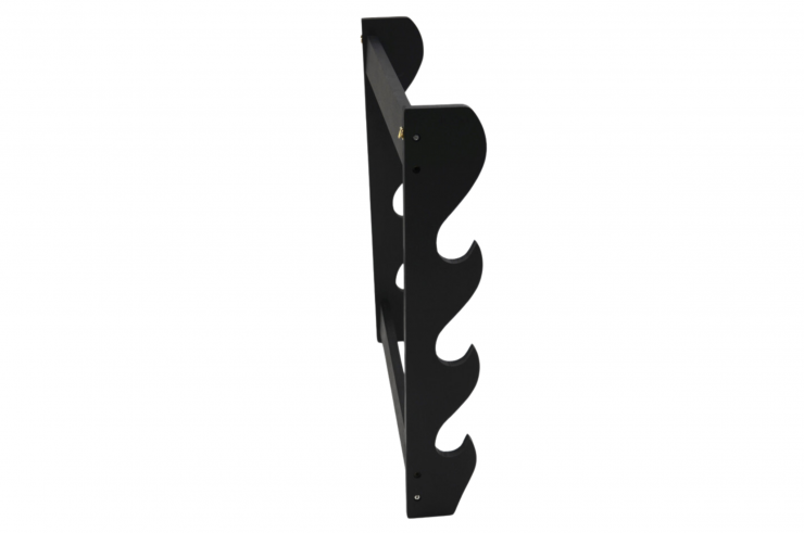 Soporte de pared, 3 Armas - Madera negra