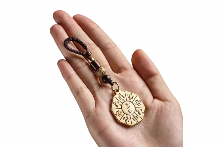 Key ring, Ba Gua - The 8 Trigrams of Yijing