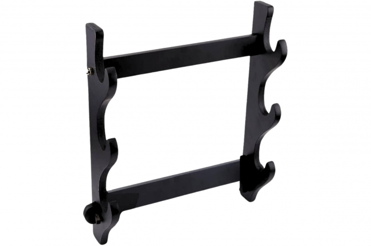 Soporte de pared, 3 Armas - Madera negra