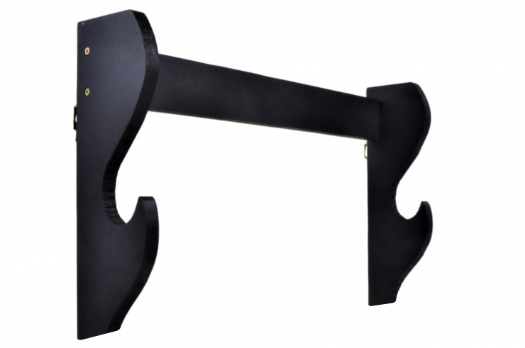 Soporte de pared, 1 Arma - Madera negra