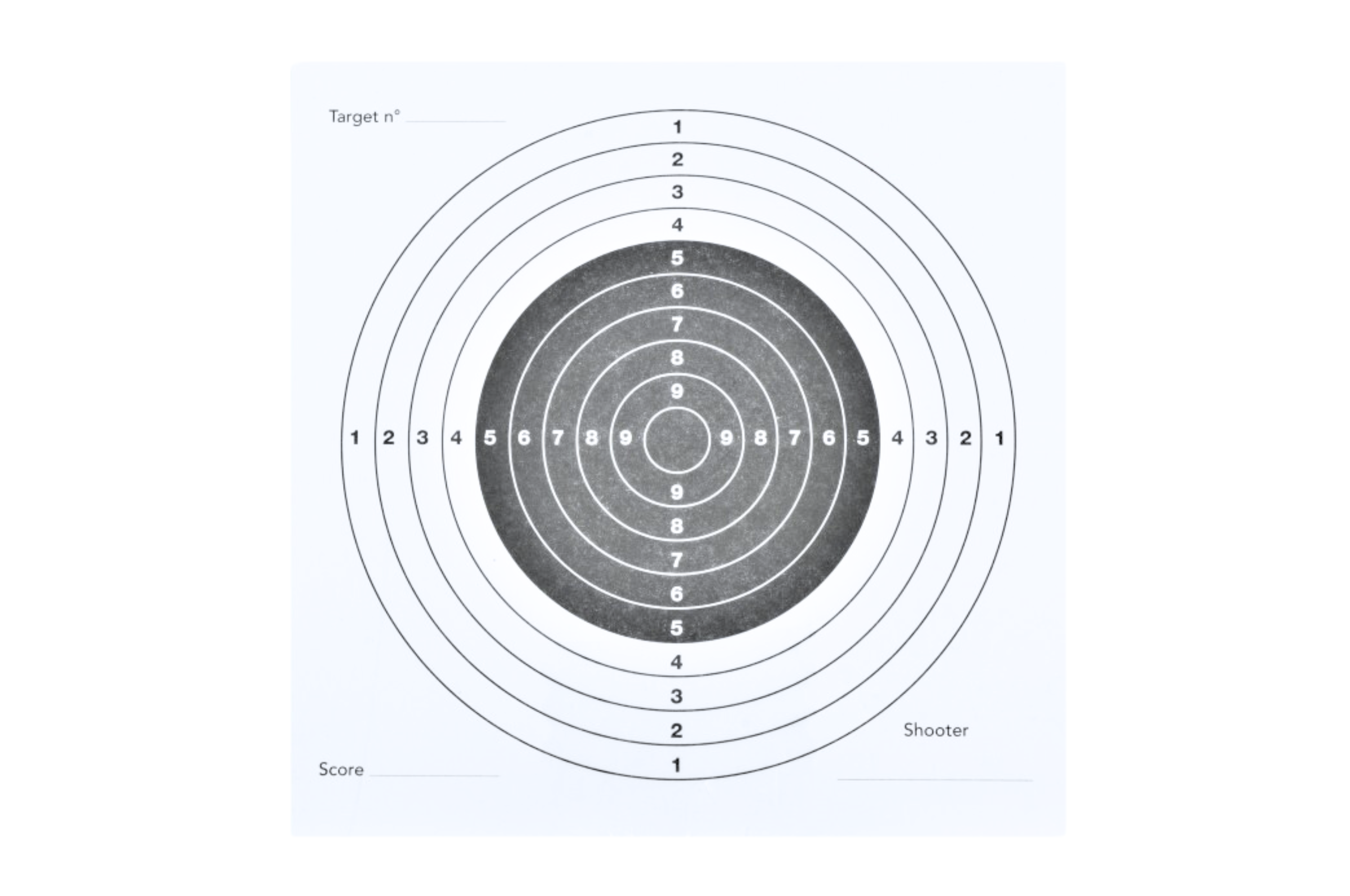Champ Tir Mesurer Une Cible Papier Sur Champ Tir image libre de