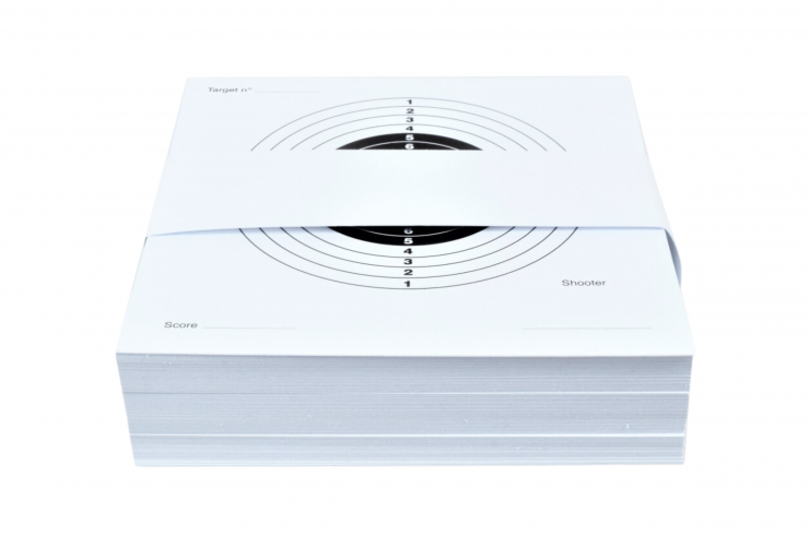 Paper targets for shooting, Small format - Pack of 10