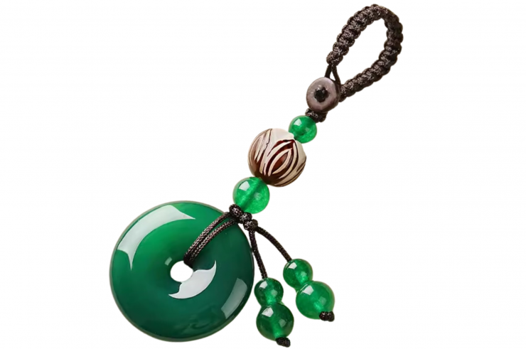 Precious stone style key ring, Torus