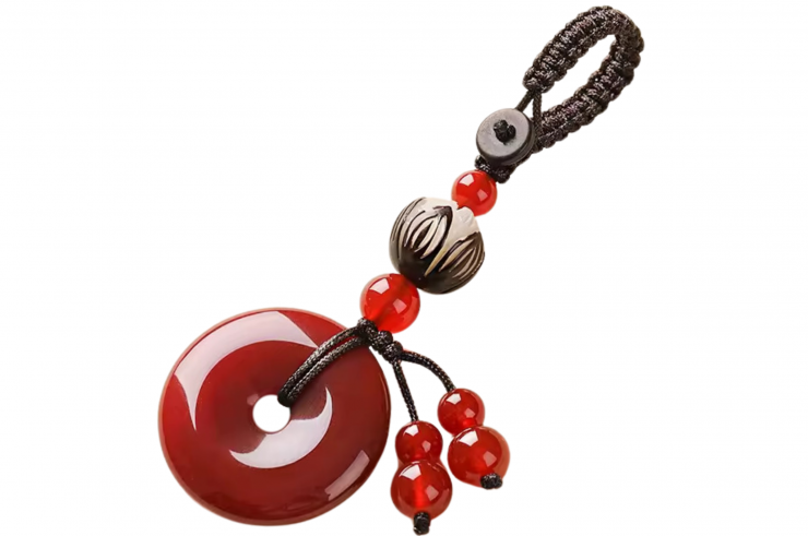 Precious stone style key ring, Torus