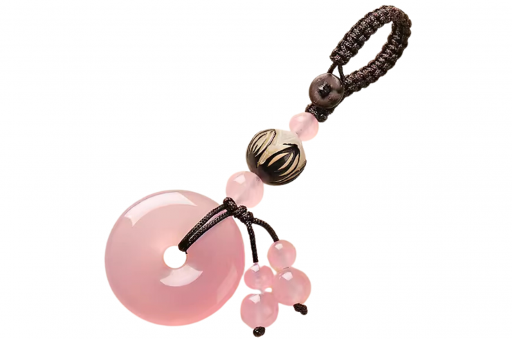 Precious stone style key ring, Torus