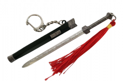 Porte-clés & Décoration - Épée Han, Fourreau noir/argent