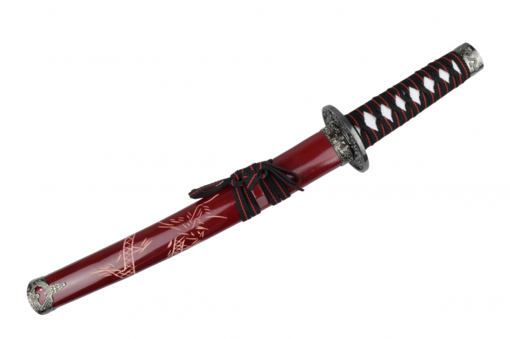 Ornamental Tanto, Dragon Engraving