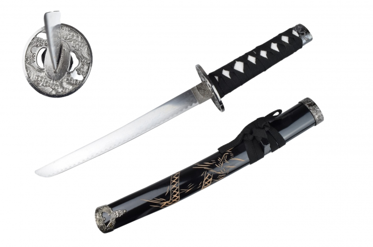 Ornamental Tanto, Dragon Engraving