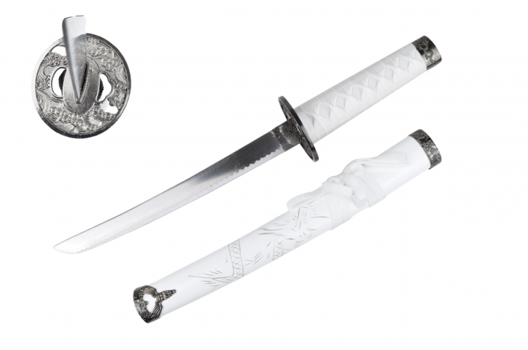 Ornamental Tanto, Dragon Engraving