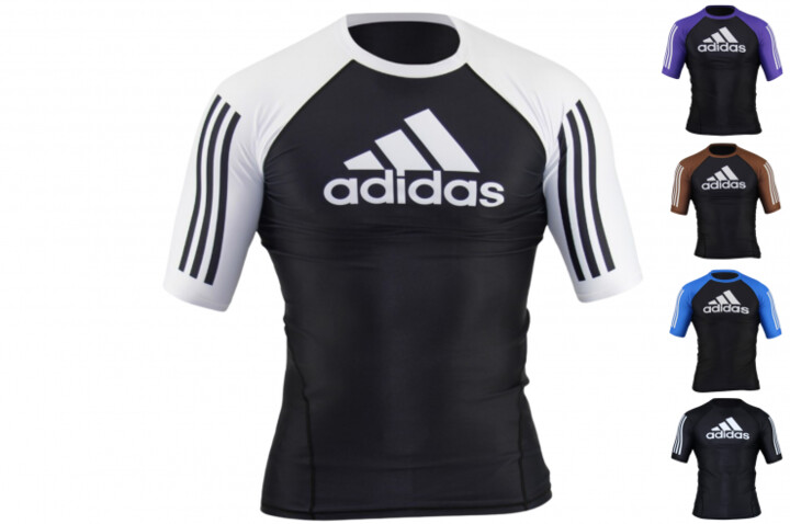 T-shirt de compressão, manga curta - ADIIBJJFR01, Adidas