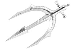 Trident-tipped spear removable, Chrome polypropylene
