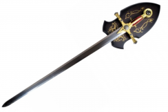 Épée maçonnique ornementale rouge