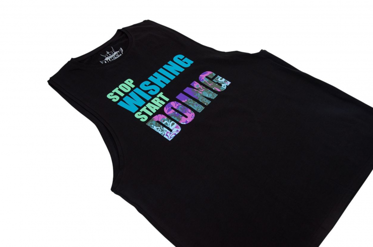 Camiseta de tirantes "Stop wishing start doing", Queen