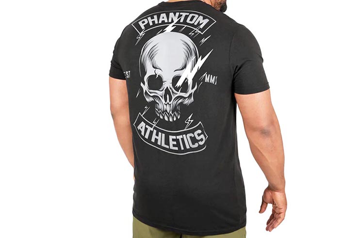 T-shirt de sport - Lightning Skull, Phantom Athletics