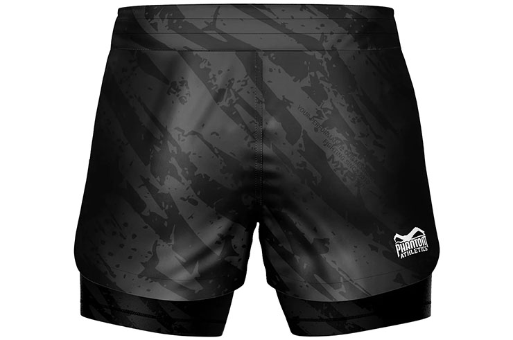 Fusion Fightshort, 2 in 1, Men's Groin Guard Option - Camo Tiger, Phantom Athletics