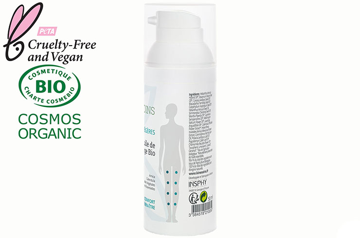 Aceite de masaje ecológico - Piernas ligeras, Kinésoins