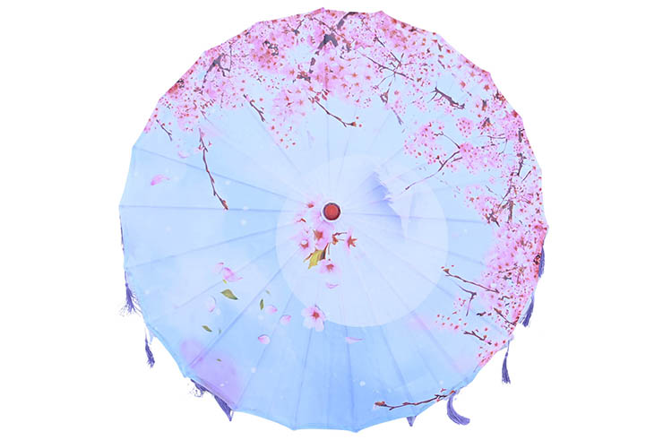 Paraguas Estampado con Cintas, White Fox