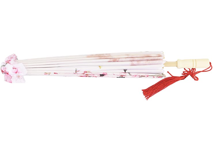 Paraguas Estampado con Cintas, White Fox