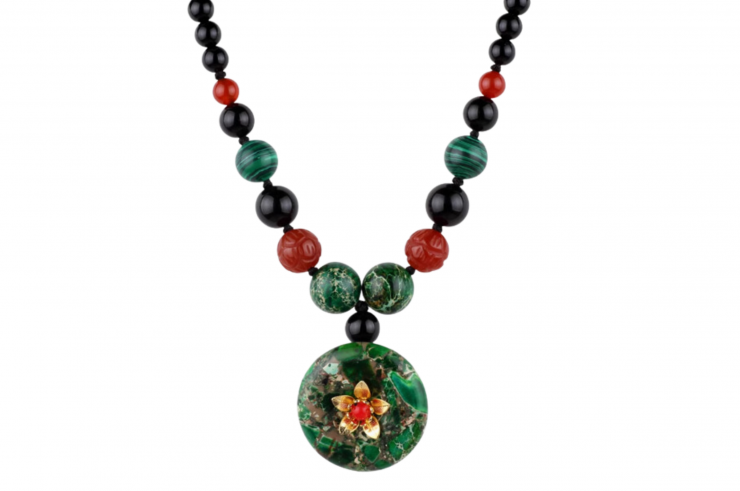 Collier de Perles, Fleur marbrée