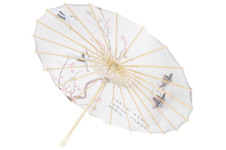 Paraguas Estampado con Cintas, White Fox