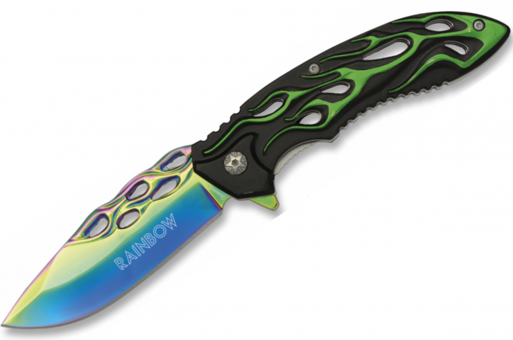 Couteau de poche, Full Fire - Rainbow, Albainox