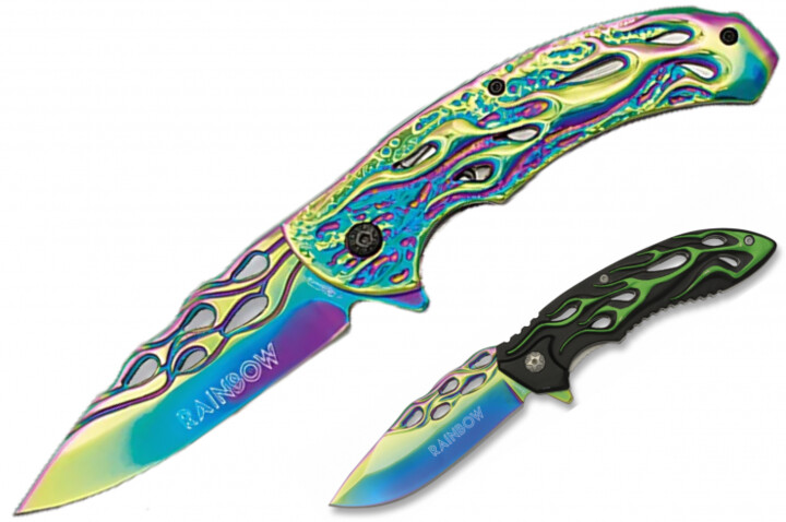 Couteau de poche, Full Fire - Rainbow, Albainox