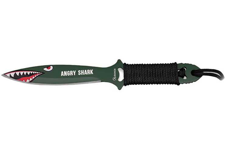 Throwing knife, Angry Shark (set of 3) - Stainless steel, Albainox