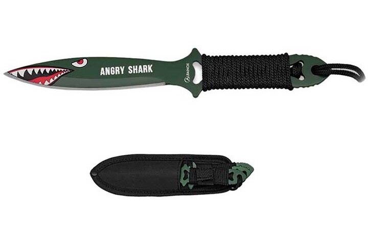 Throwing knife, Angry Shark (set of 3) - Stainless steel
