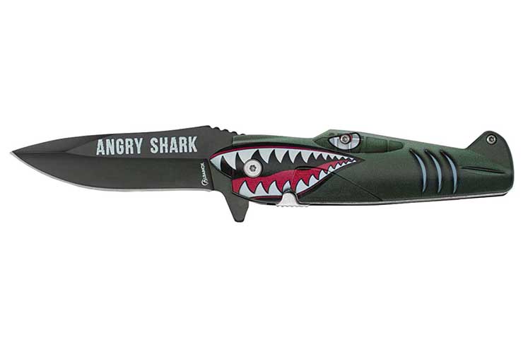 Couteau de Poche, Angry Shark Plane - Acier Inoxydable, Albainox