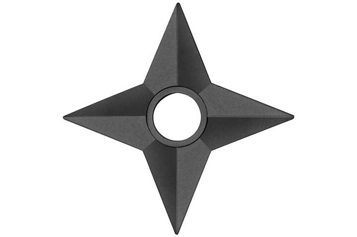 Shuriken 4 o 5 pinchos, Entrenamiento - Goma