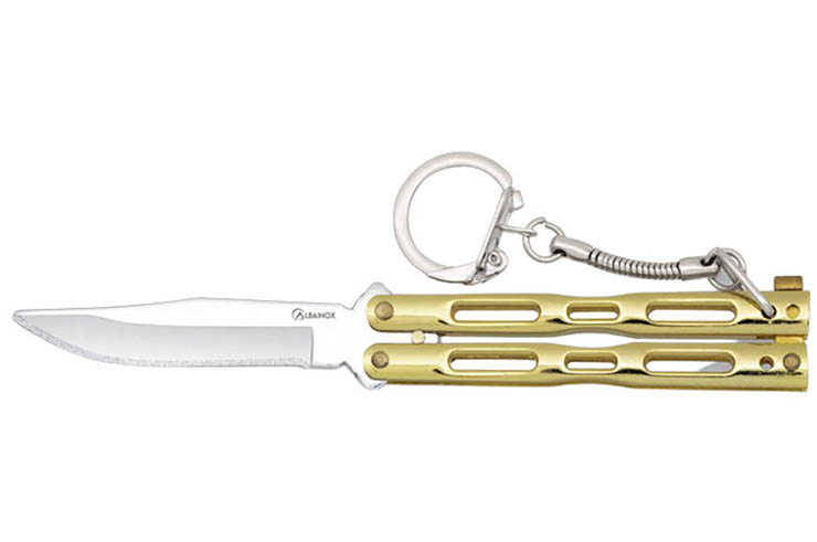 Porte-clés, Mini Couteau Papillon