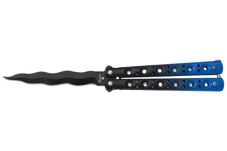 Couteau Papillon, Lame flamme - Acier Inoxydable, Albainox