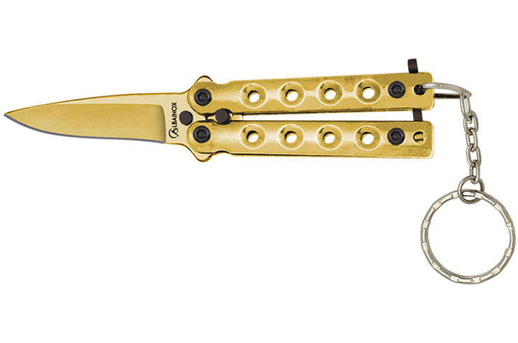 Butterfly knife keyring - Steel, Albainox