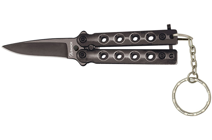 Butterfly knife keyring - Steel, Albainox